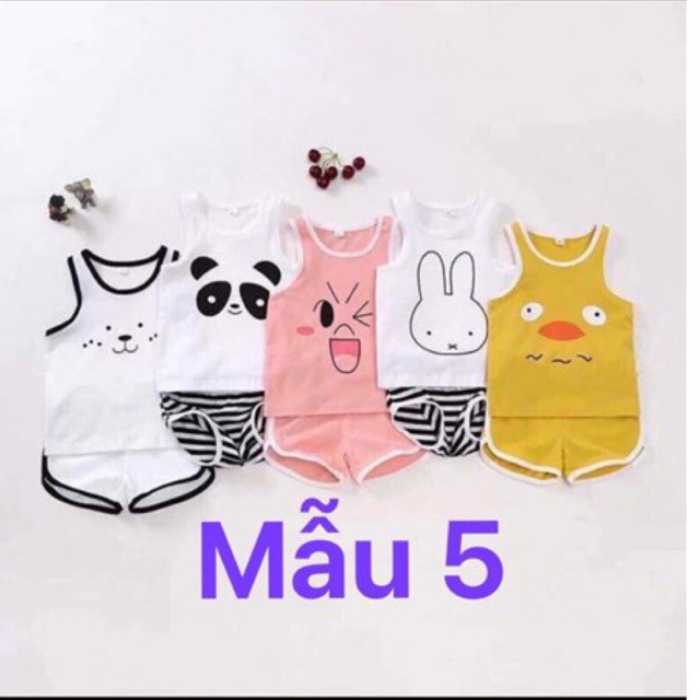 Set 5 bộ ba lỗ đùi cho bé trai bé gái