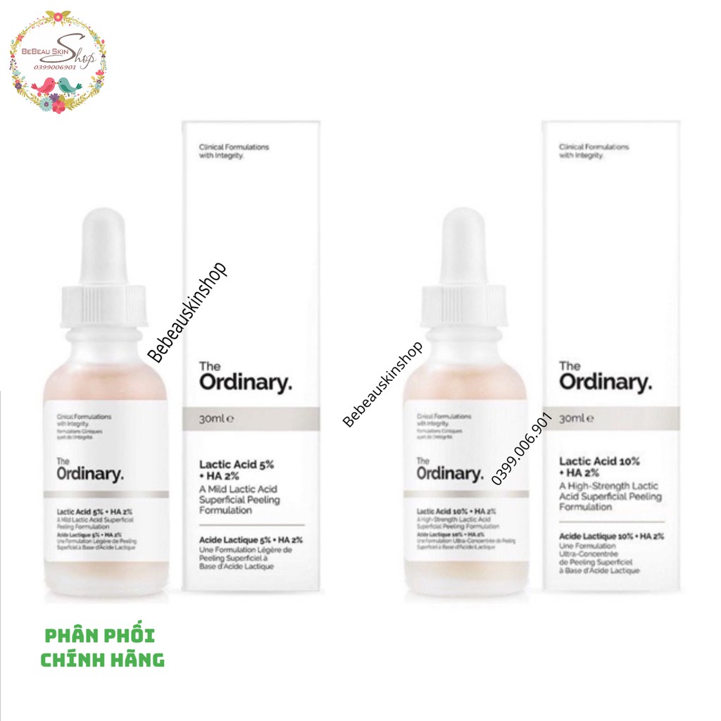 The Ordinary Lactic Acid - Serum The Ordinary Lactic Acid 5% 10% + HA tẩy da chết