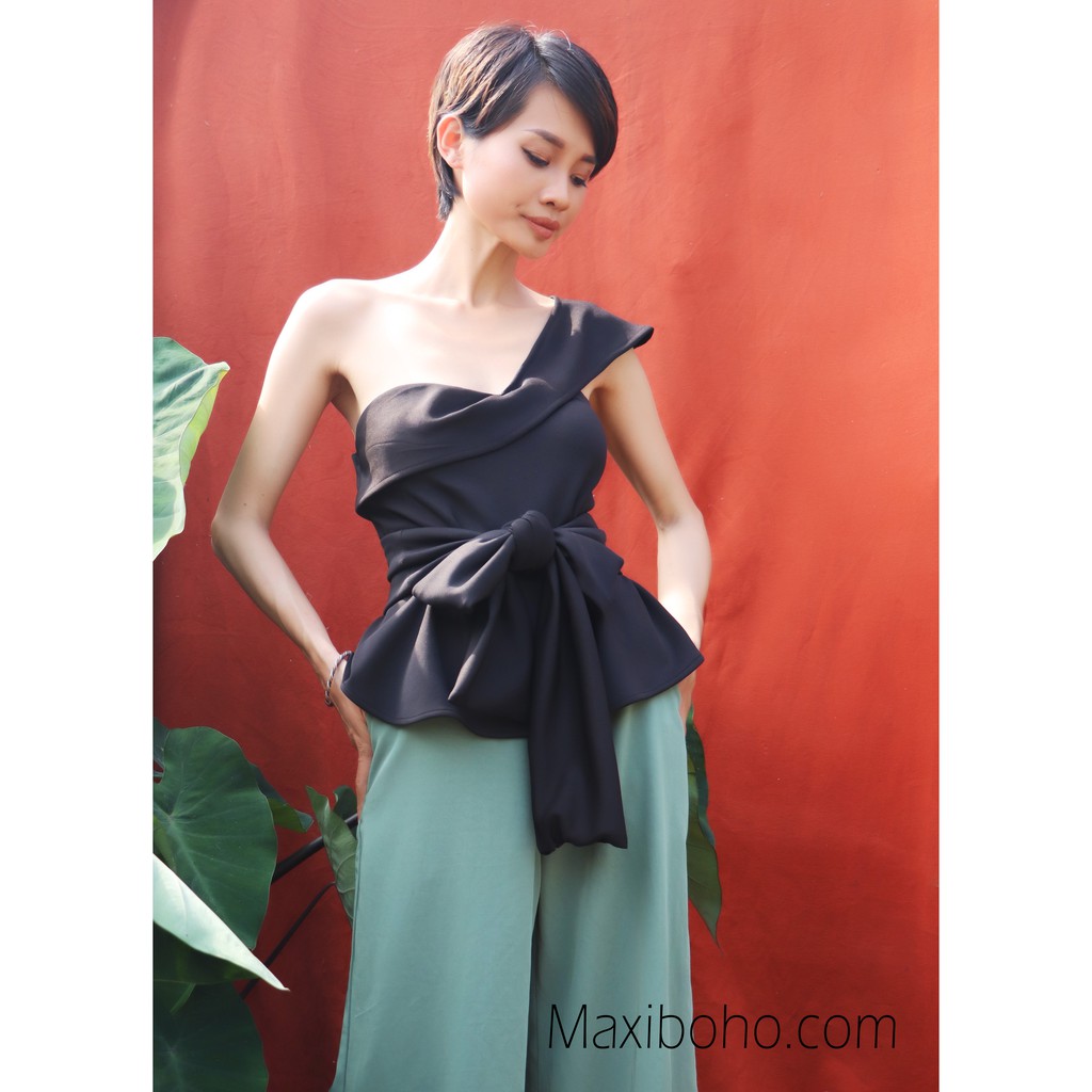 Aó cúp ngực hotgirl sexy thiết kế độc lạ chéo vai đẹp giá rẻ peplum phong cách cá tính đi tiệc trẻ trung thời trang