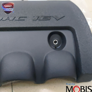 Nắp đậy động cơ trang trí, nắp đậy mặt máy trang trí Forte, Cerato, Caren, Avante, Elantra, I30 chính hãng 292402b031
