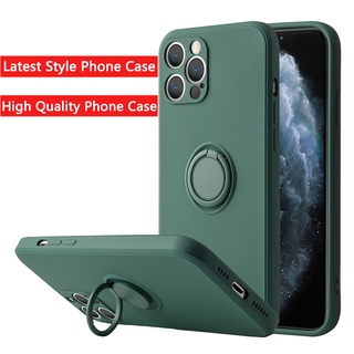 Ốp Điện Thoại Silicon Dẻo Kèm Giá Đỡ Nhẫn Từ Tính Cho IPhone 14 / 14 Pro / 14 Pro Max