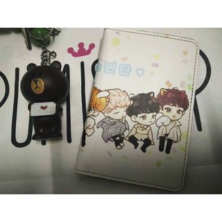 Ví bọc hộ chiếu (passport) in hình BTS - mã BTS00083 có in theo yêu cầu