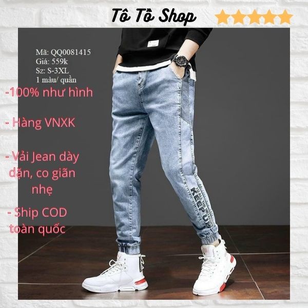 Quần Jean Nam Mẫu Mới ❤️FREESHIP❤️ Quần Bò Nam Chất Liệu Denim Cao Cấp Thời Trang Chuẩn Hàng Shop Tô Tồ Shop - QJNTT20