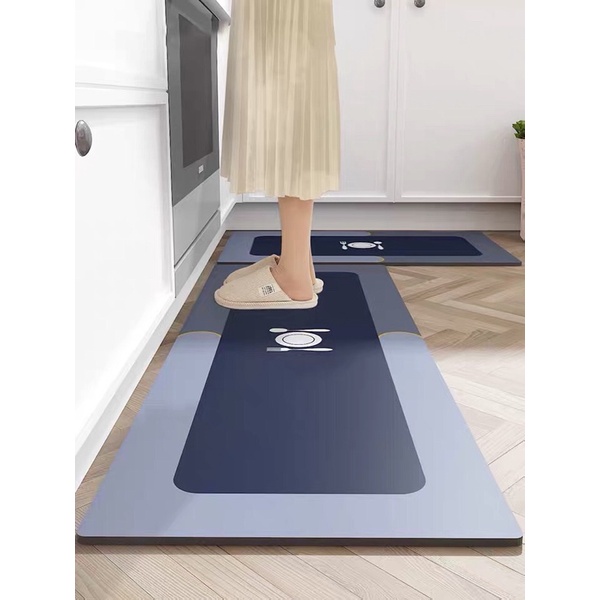 Thảm Bếp Silicon  - Siêu Thấm Hút,Chống Trơn Trượt