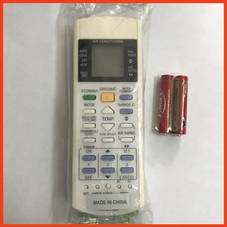 Remote điều khiển điều hòa máy lạnh Panasonic Inverter(Kèm Pin)