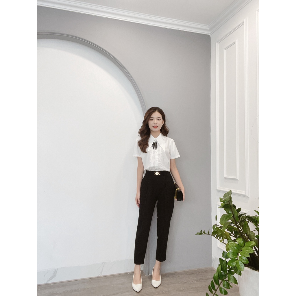 Quần Baggy Đai Tròn Cao Cấp Khóa Sau Min House
