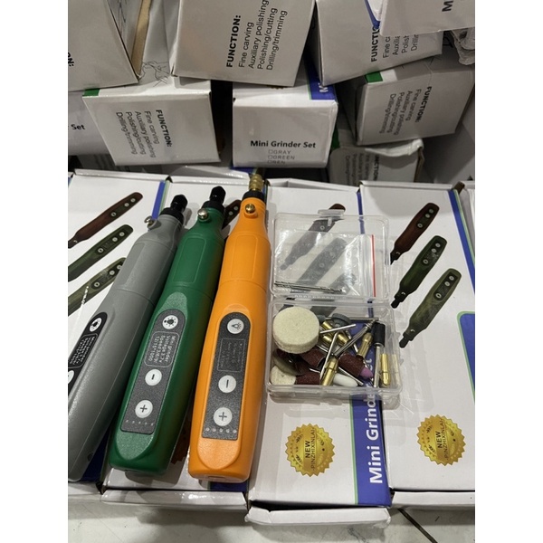 Máy khoan cắt trà mài mini 30 đầu + tặng kèm bộ 55 mũi khoan cắt