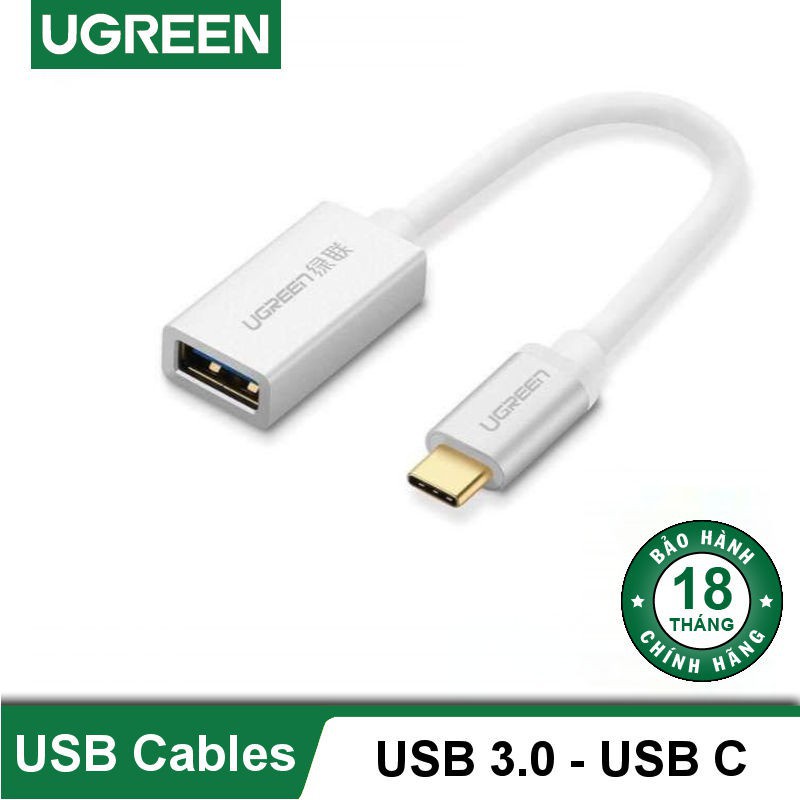 Cáp chuyển đổi USB Type-C sang USB 3.0 Micro sang USB 2.0 có hỗ trợ OTG UGREEN US203