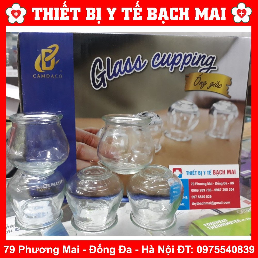 Giác Hơi Thuỷ Tinh Dùng Lửa [12 Cốc]