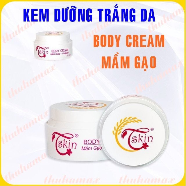 Kem trắng da toàn thân body Tskin Mầm Gạo