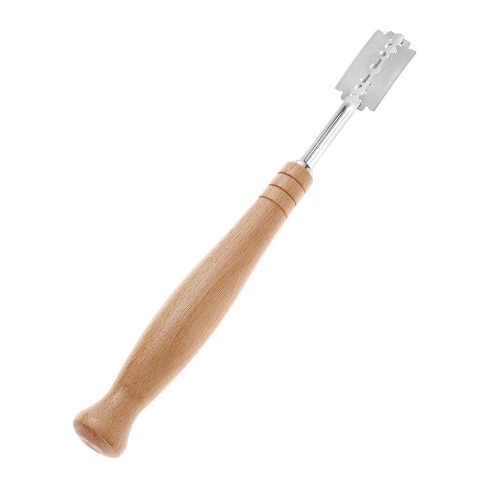 Dụng Cụ Cắt Bánh Mì Với Tay Cầm Bằng Gỗ Mỏng KENT1
