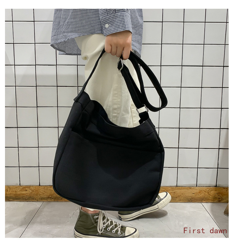 Túi Đeo Vai Vải Kiểu Harajuku Nhật Bản Cá Tính A-011