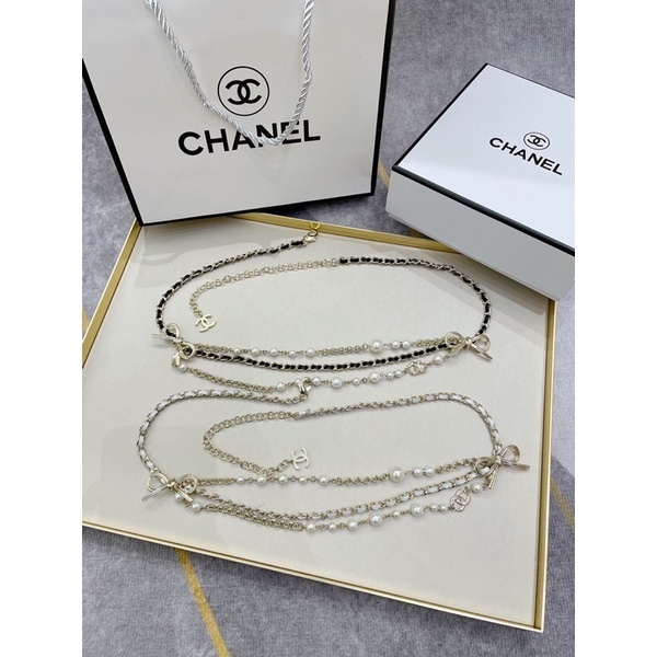 Thắt lưng dây chuyền 𝘾𝙝𝙖𝙣𝙚𝙡 CN/channel cao cấp tinh tế và sang trọng cho nữ