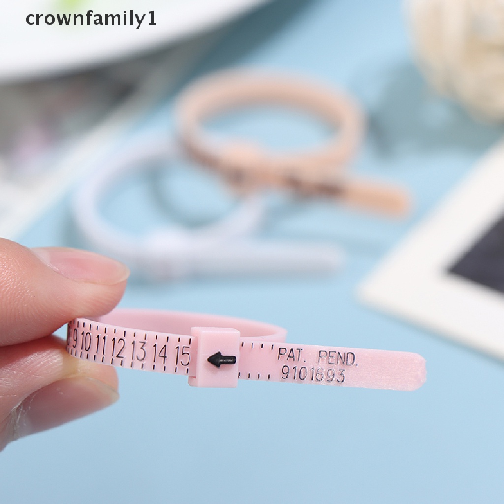 [crownfamily1] Dụng Cụ Đo Kích Thước Nhẫn Chuyên Nghiệp Làm Từ Nhựa