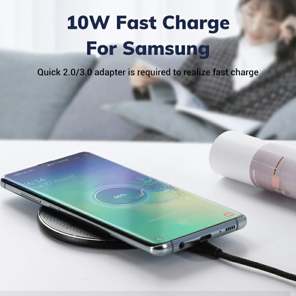 Ele】Đế sạc nhanh không dây TOPK B01W 10W cho iPhone Xs Max X 8 Plus Samsung Note 9 Note 8 S10