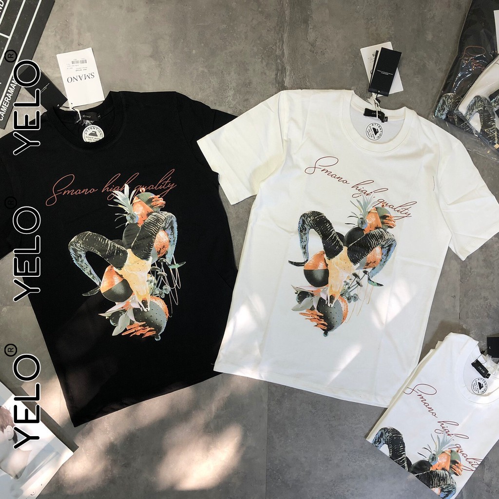 Áo Phông Mùa Hè Áo Thun Nam Tay Lỡ In Hình 3D Kim Ngưu Chất Thun Cotton Thoáng Mát YELO- AC106 | BigBuy360 - bigbuy360.vn