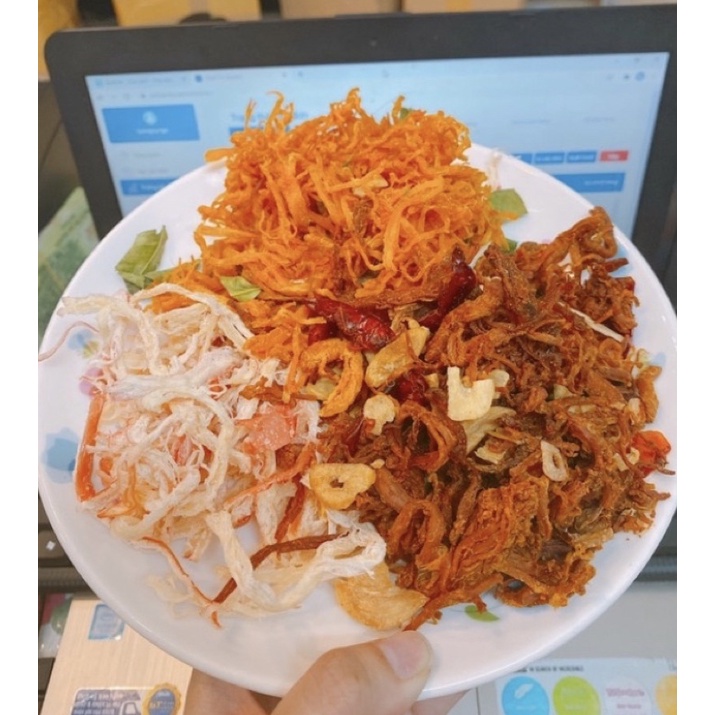 KHÔ MIX 3 VỊ GÀ, HEO, MỰC - 300gr | BigBuy360 - bigbuy360.vn