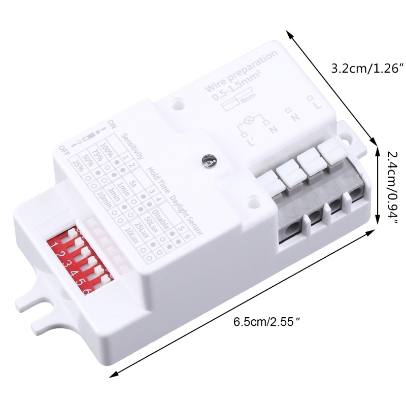 Lò Vi Sóng Cảm Biến Chuyển Động AC 220V-240V / 50Hz Cho Đèn LED
