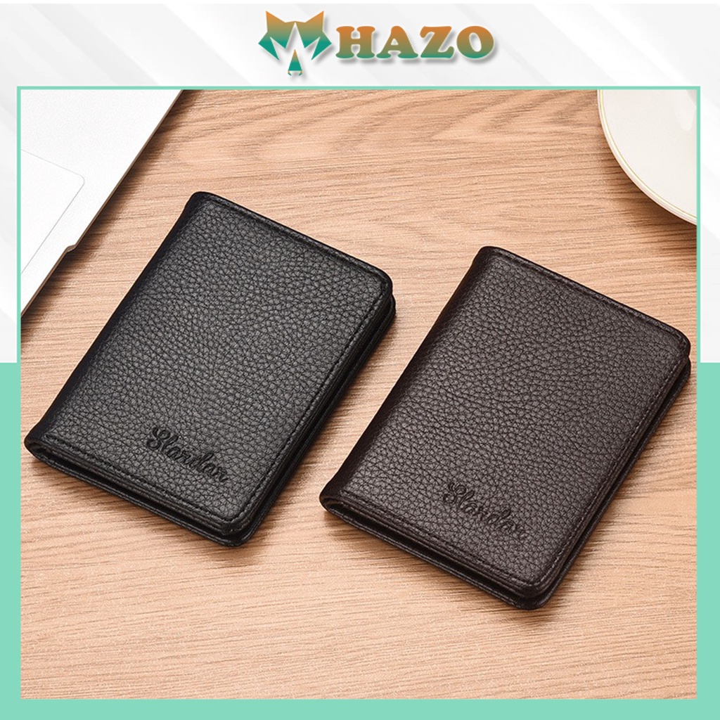 Ví Nam Dáng Đứng Slordar Chất Da Mềm Bền Bỉ Nhỏ Gọn Nhiều Ngăn 571 Cao Cấp Cực Đẹp - Hazo