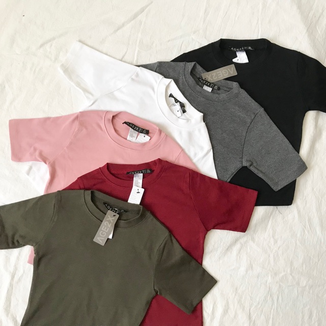 ÁO CROPTOP NGẮN TAY chất siêu đẹp dáng thể thao cá tính chuẩn form phối quần jogger