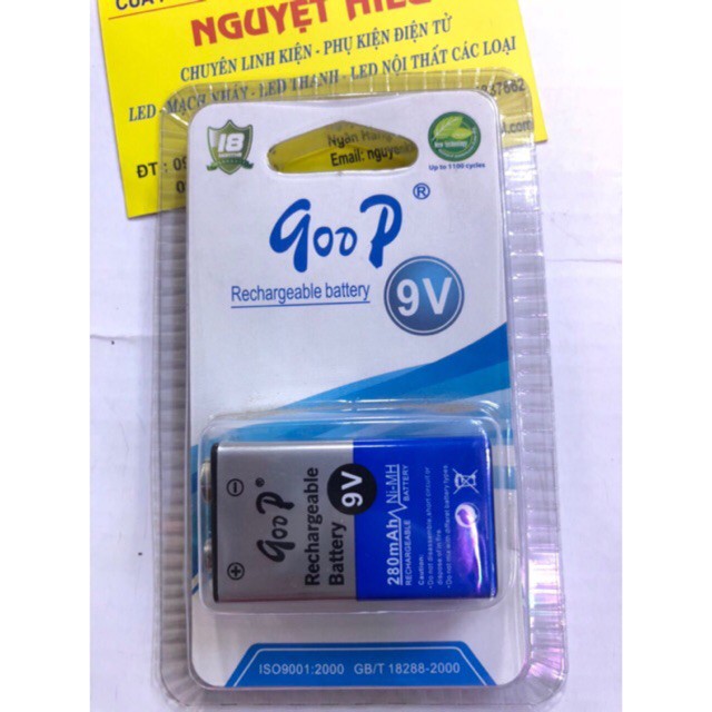 [VN] Pin 9V sạc gooP