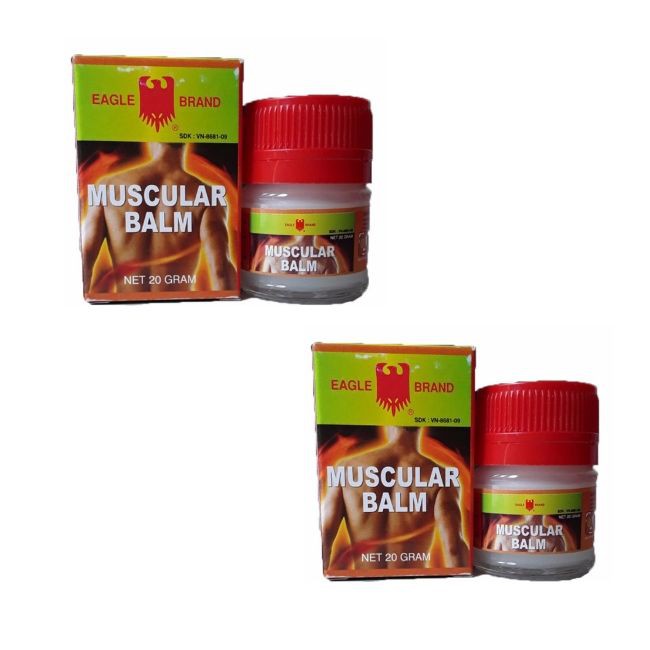 2 Dầu cù là con Ó ( Cao xoa cơ bắp) - Eagle Brand Muscular Balm - Singapore