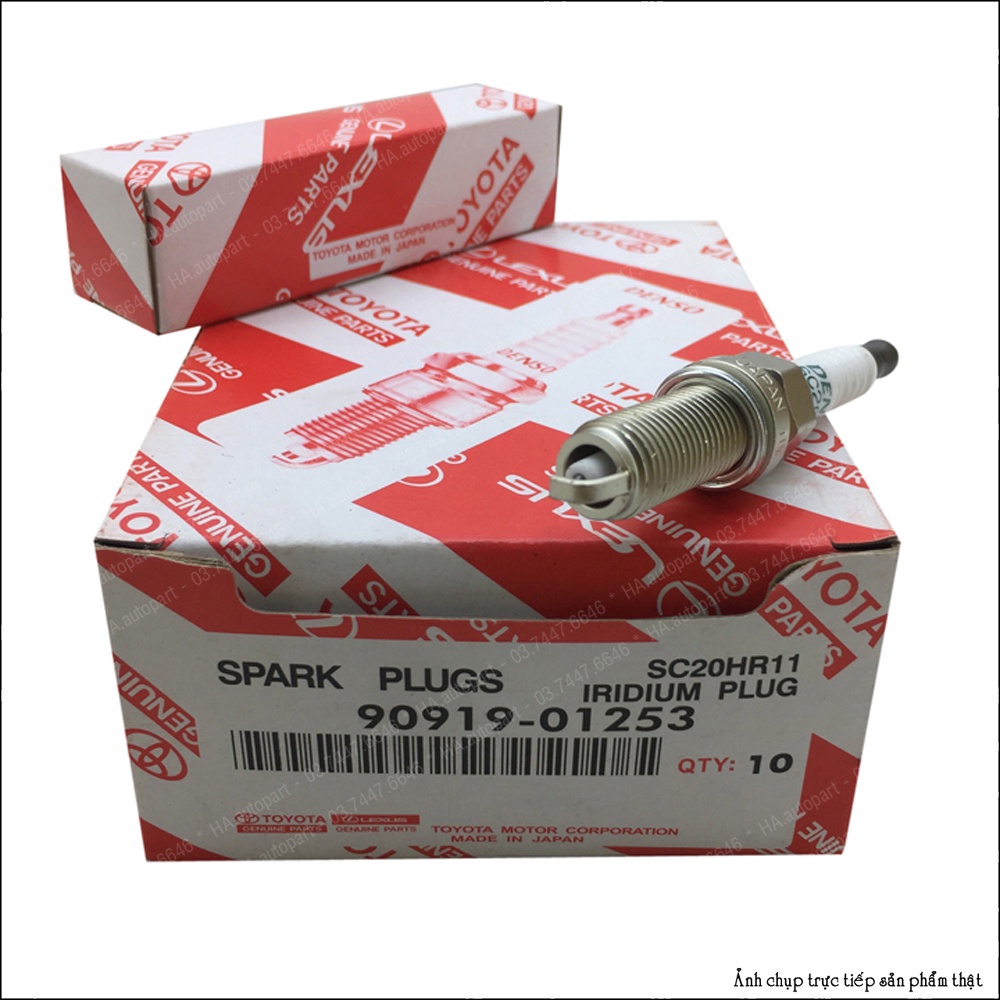 Bugi Denso Iridium mã 90919-01253 chân dài dùng cho Toyota Vios, Altis, Yaris, Wigo (TOT)