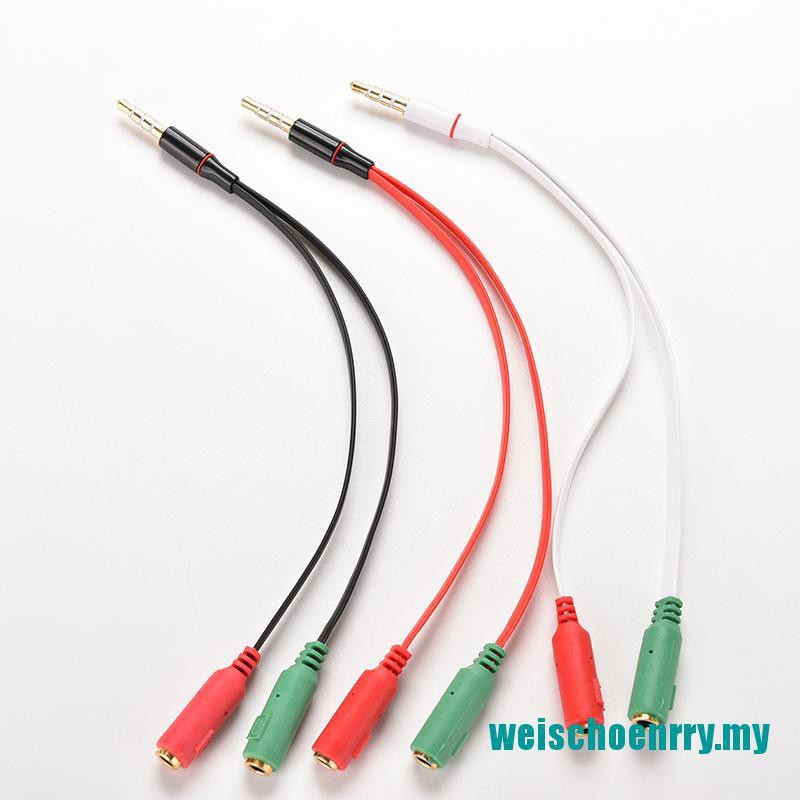 Cáp Chia Tai Nghe 1x3.5mm Aux Audio Mic Splitter Cable Male To 2 Female