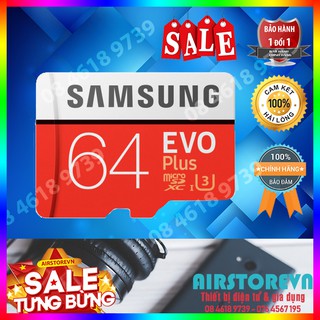 Thẻ nhớ MicroSD 64G Samsung EVO Plus Class 10 95MB/S - Hàng chính hãng 
