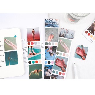 Set 3 tờ sticker ảnh + sticker dot