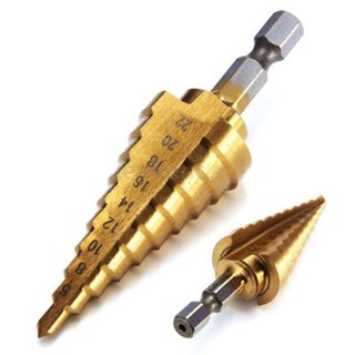 Mũi khoan hss4241 bước tháp tầng 4-22mm khoan sắt thép nhựa alu.... - mk4-22