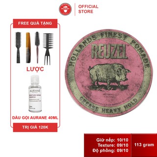 Sáp vuốt tóc Reuzel Pink Pomade - hồng