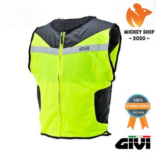 [ CHÍNH HÃNG ] Áo Phản Quang GIVI CSV01 – Áo Khoác Bảo Hộ Chạy Xe Máy Motor Vàng Neon