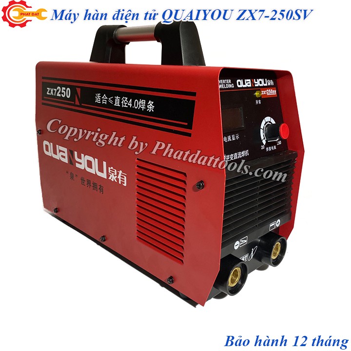 Máy hàn điện tử nội địa QUAIYOU ZX7-250SV-Chuyên que 3.2-4.0-Bảo hành 12 tháng