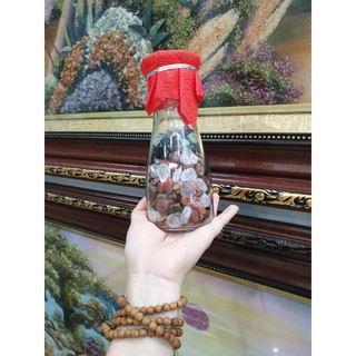 Lọ đá thạch anh ngũ sắc - để bàn làm việc