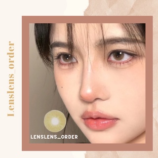 Lens Mắt Kính Áp Tròng Nâu Tây Trong Veo Đủ Độ Cận