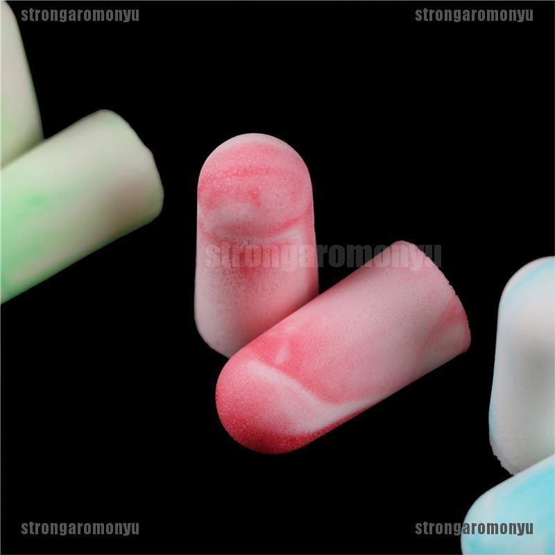(Hàng Mới Về) Set 4 Cặp Nút Bịt Tai Bằng Mút Mềm Chống Ồn Khi Ngủ