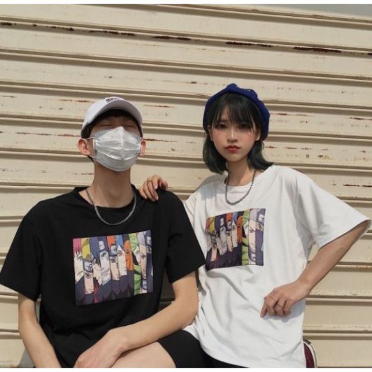 Áo thun tay lỡ Unisex Awesometee, áo phông form rộng anime naruto  ATL M3000-60
