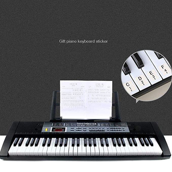 Đàn Piano Điện Tử Đàn Organ Electronic Keyboard 61 Cho Người Mới Tập Chơi Phím, Cho Bé Phím 2cm Kèm Giá Đỡ Nhạc Lý VT00