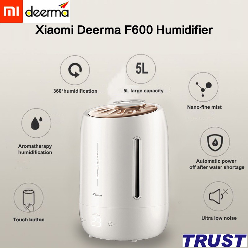 [Mã ELHA22 giảm 5% đơn 300K] Máy phun sương tạo ẩm không khí Xiaomi Deerma F600 - Hàng Chính Hãng