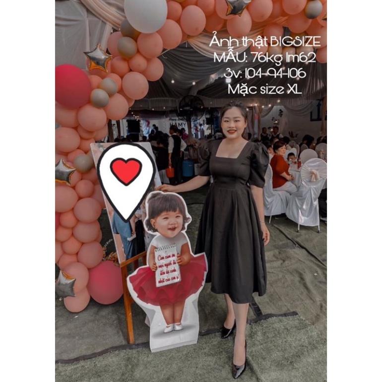 ĐẦM CÔNG CHÚA BIGSIZE 55-90kg (có size L-XL-XXL) màu đen-trắng-nude-đỏ-vàng -vb%