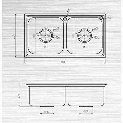 CHẬU RỬA BÁT INOX 304 CAO CẤP S82X.2.3 CHÍNH HÃNG SƠN HÀ