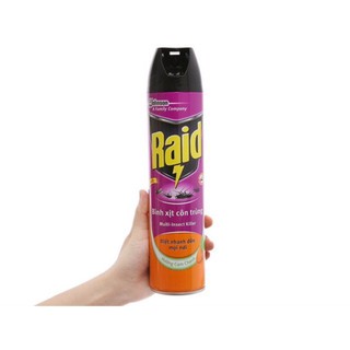 Bình xịt côn trùng Raid hương Cam chanh chai 600ml