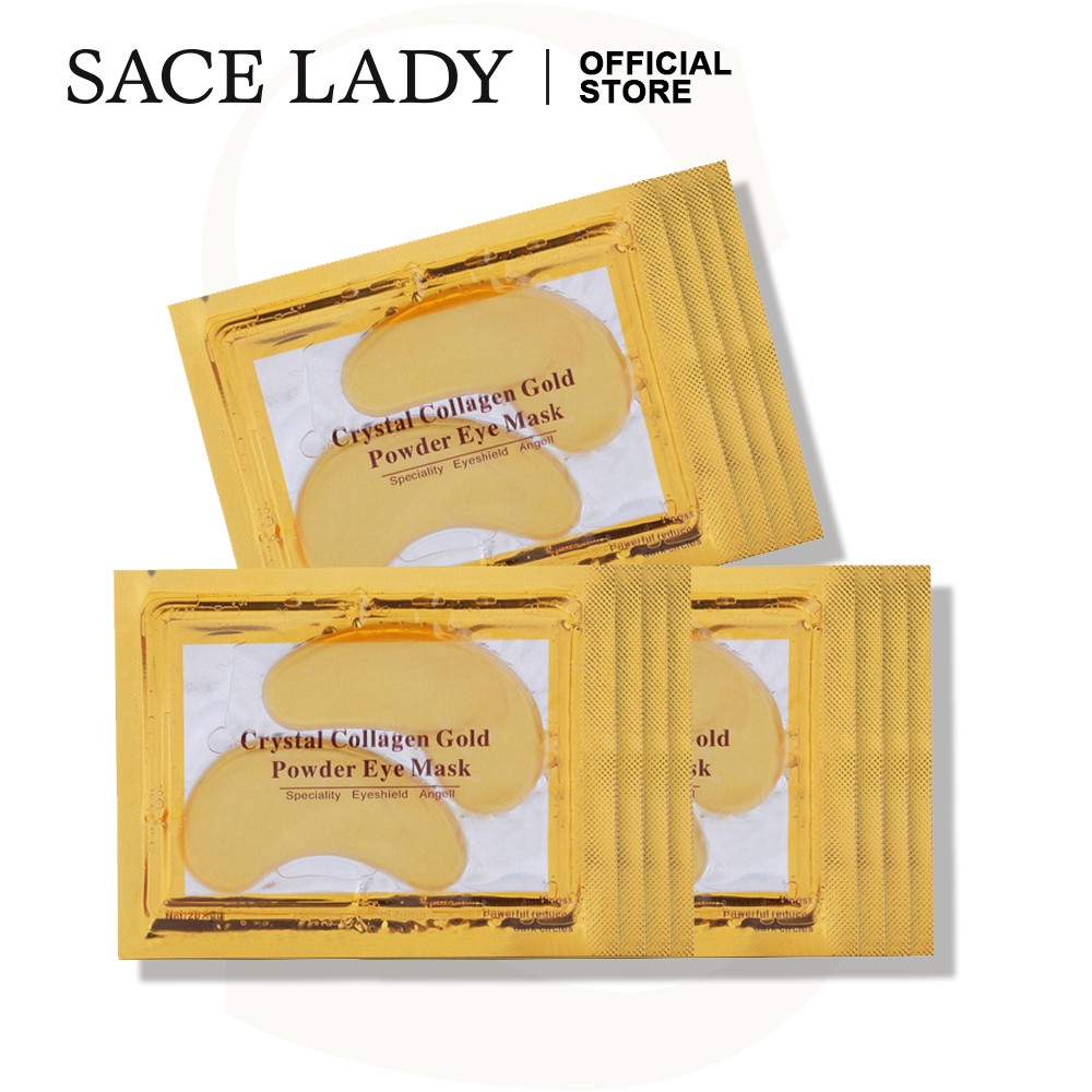 Mặt nạ SACE LADY vàng 24K và collagen giảm quầng thâm/bọng mắt/ngăn ngừa lão hóa cải thiện săn chắc da 10g