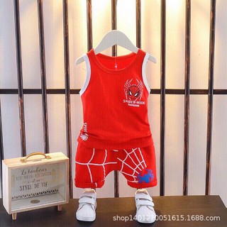 Bộ ba lỗ người nhện cho bé trai 7-18kg