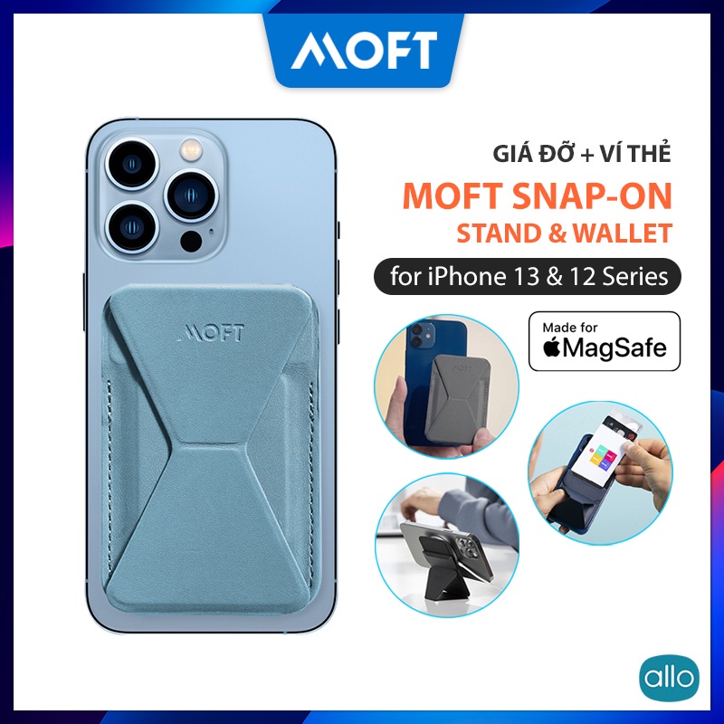MOFT Snap-On Ví MagSafe Tích Hợp Giá Đỡ Điện Thoại Siêu Mỏng Đa Năng, Dùng Cho iPhone 13/12 Series, Để Được 3 Thẻ Card
