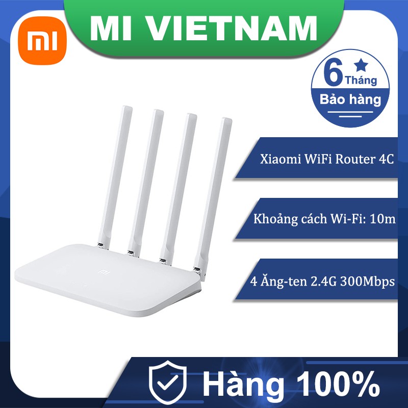Bộ phát Wifi Xiaomi 4C Router 2.4GHz 300Mbps Bản quốc tế |BH 6 Tháng | BigBuy360 - bigbuy360.vn