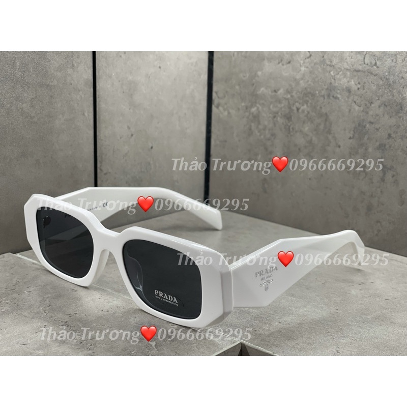 Kính mát pra trắng đen fullbox