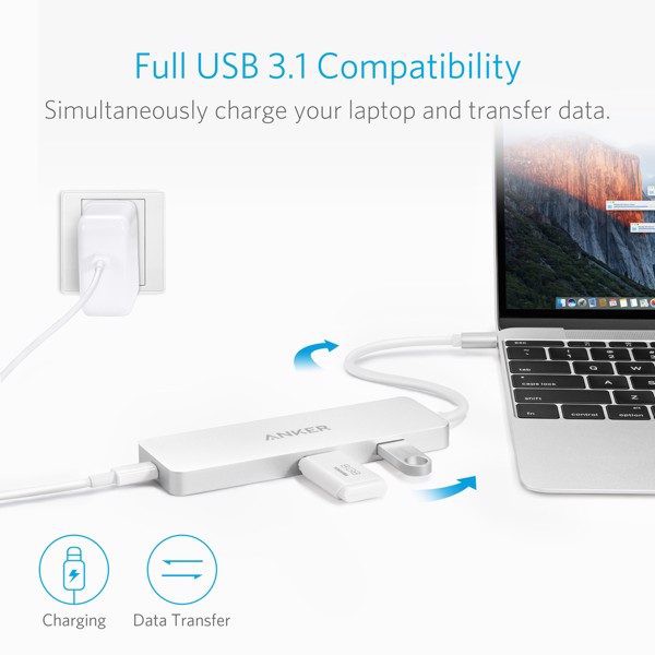 Bộ Chia Cổng Anker USB-C Hub, HDMI và Power Delivery - A8342H41 - Chính hãng