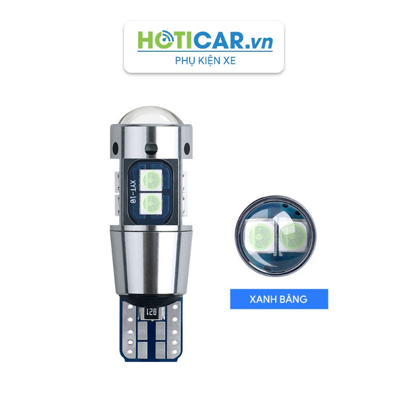 Đèn led xi nhan, demi, đọc sách, trần, cốp, đồng hồ taplo chân T10 chip 3030 T103030-10